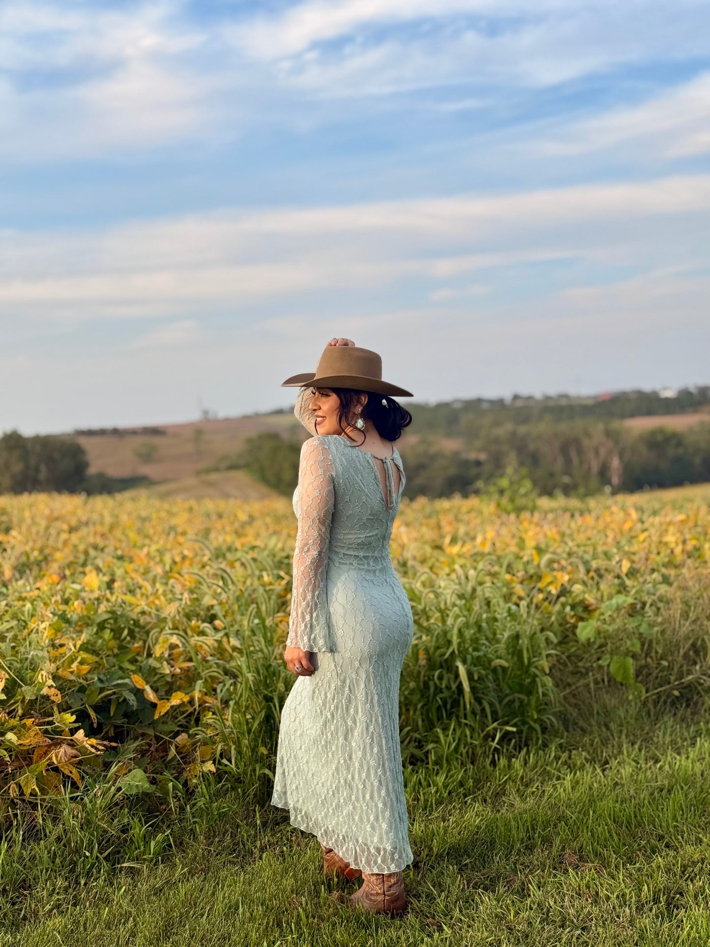 Mint Lace Dress