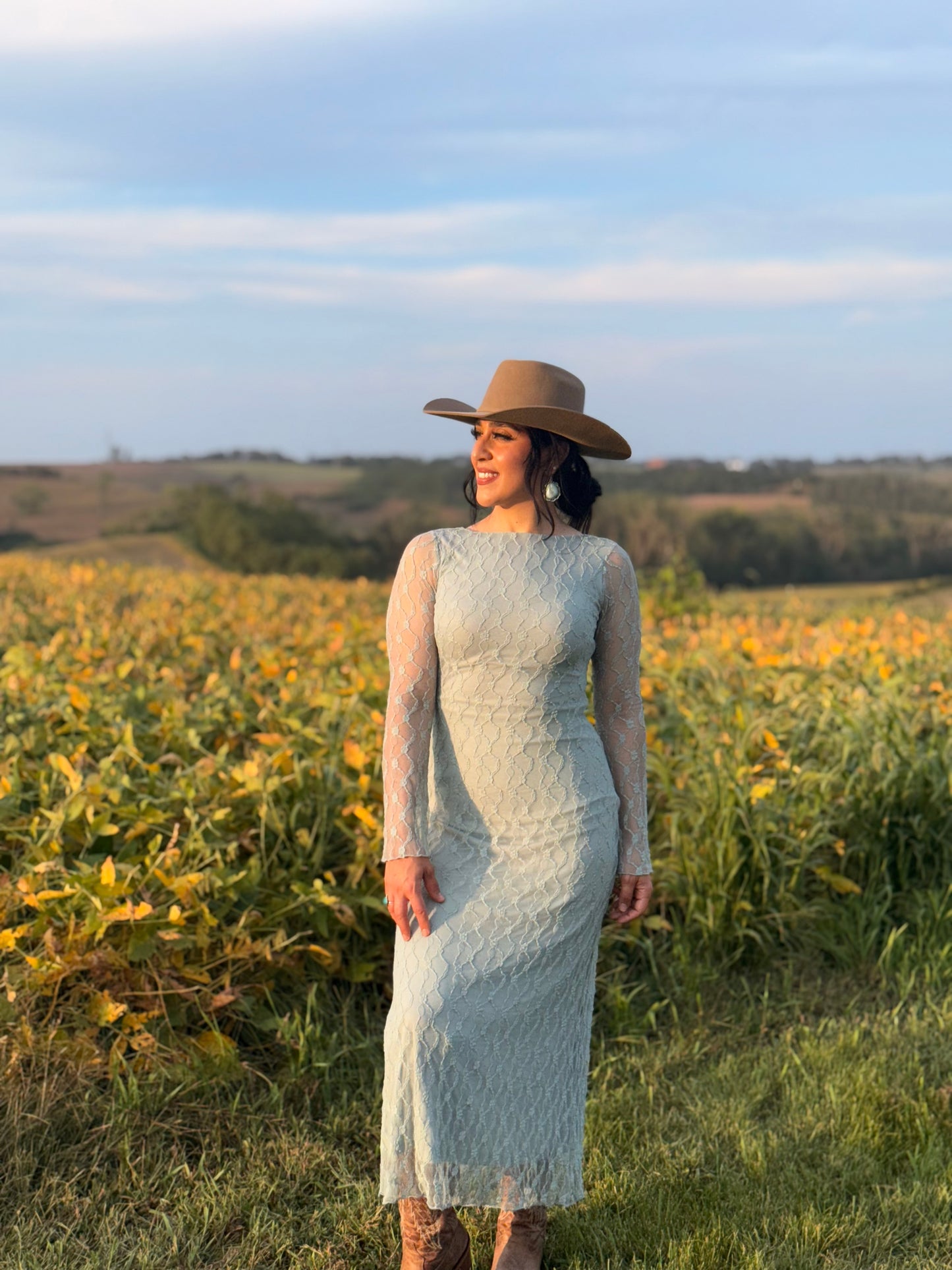 Mint Lace Dress