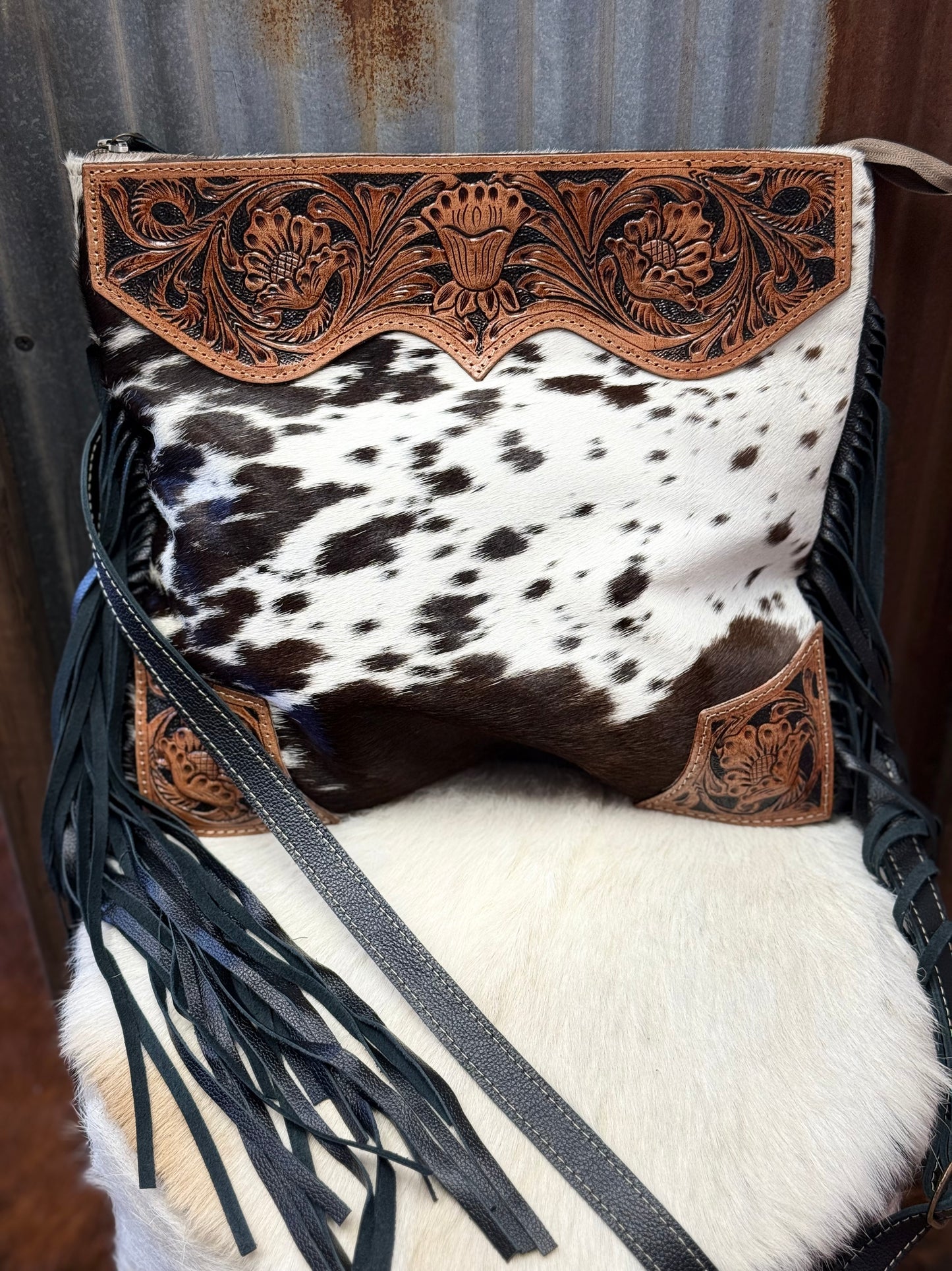 Black Cowhide Bag