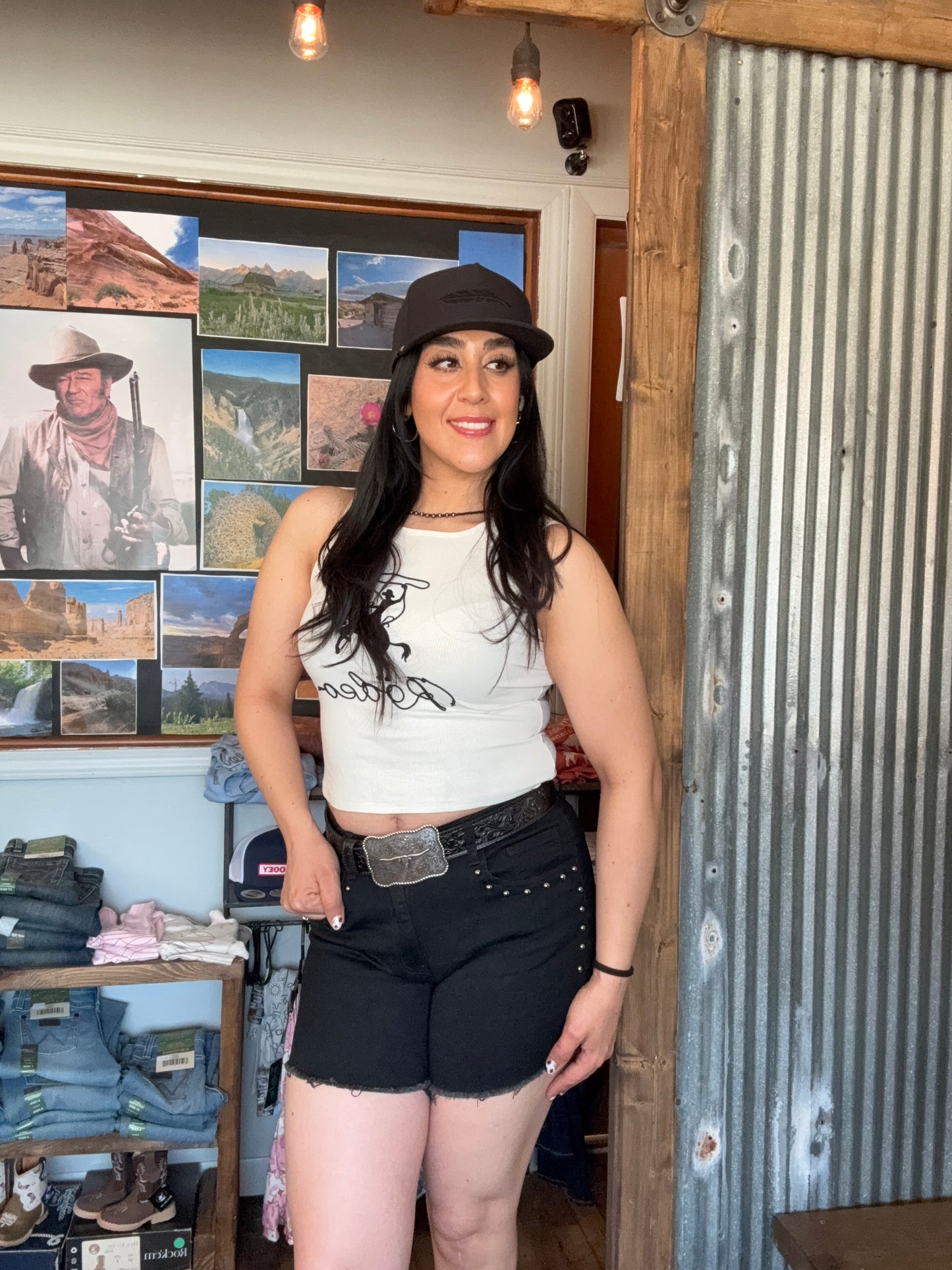 Black Stud Shorts