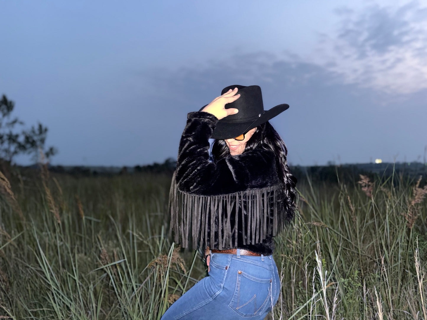 Black Fringe Jacket
