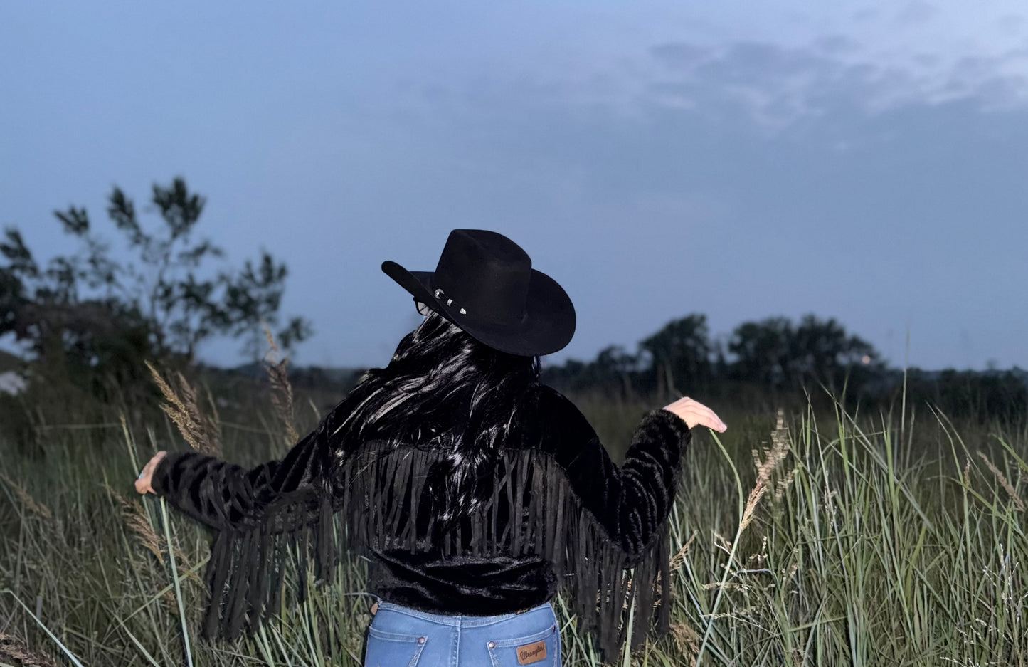 Black Fringe Jacket
