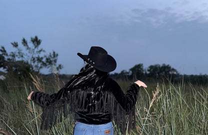 Black Fringe Jacket
