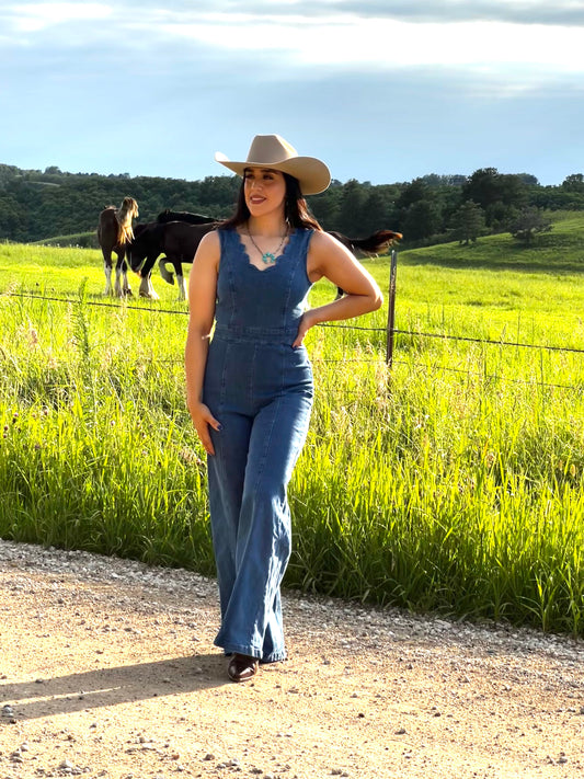 Denim Blue Jumpsuit