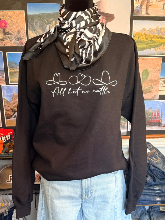 Black All Hat Sweater
