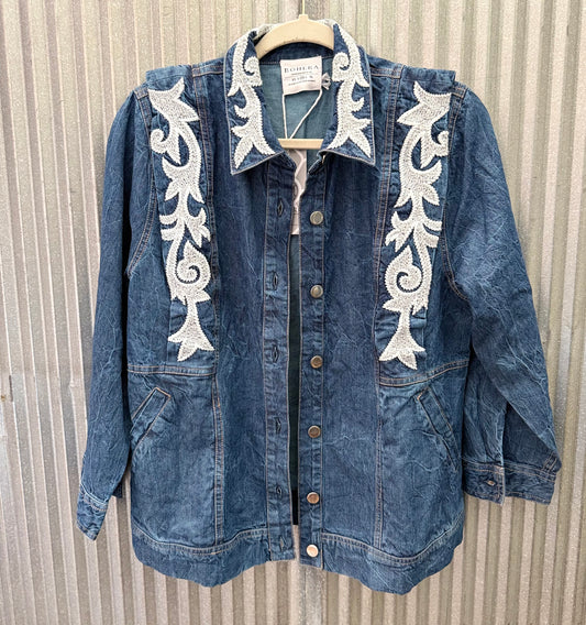 Denim Embroidered Jacket