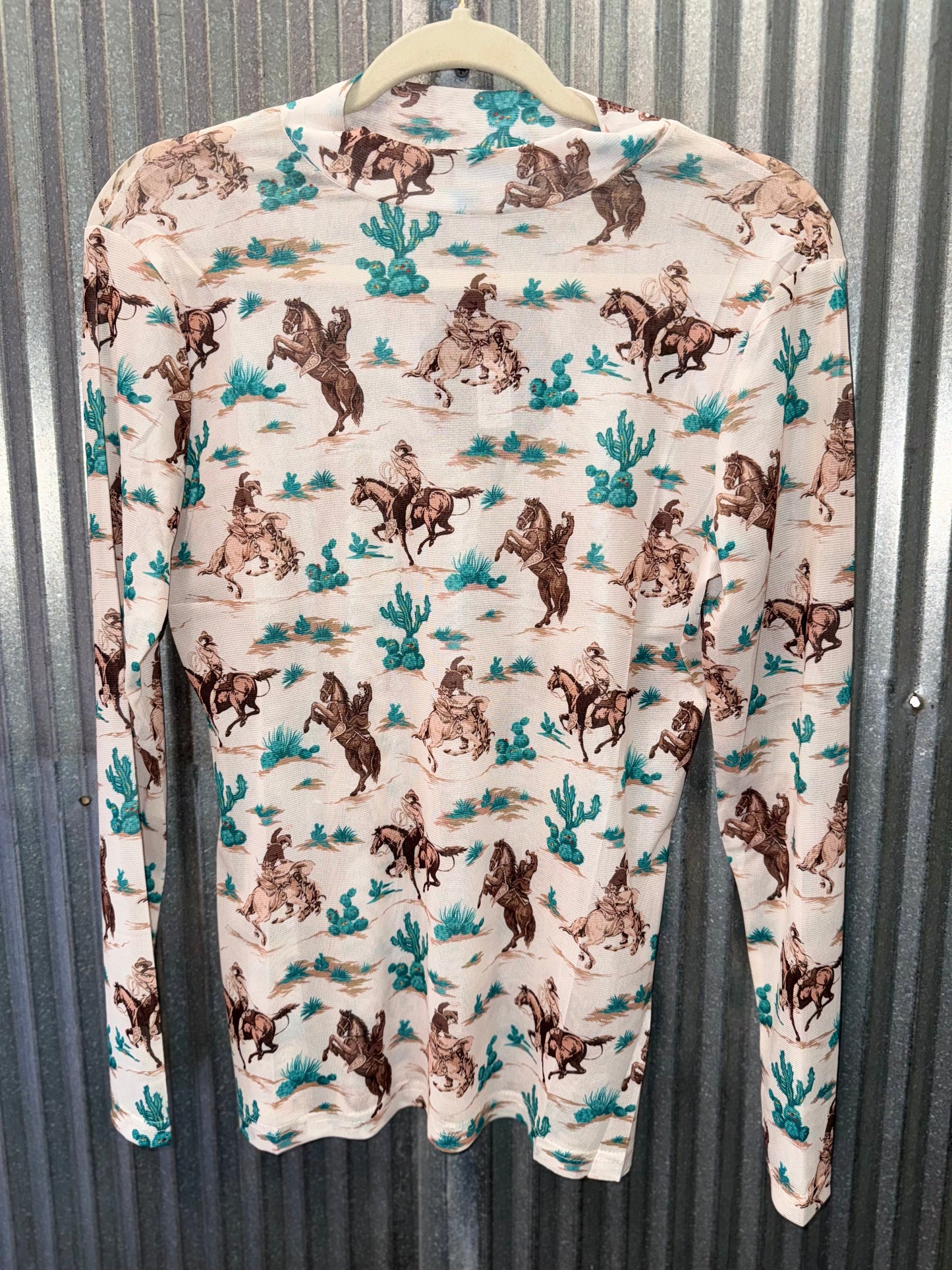 Horse Desert Mesh Top