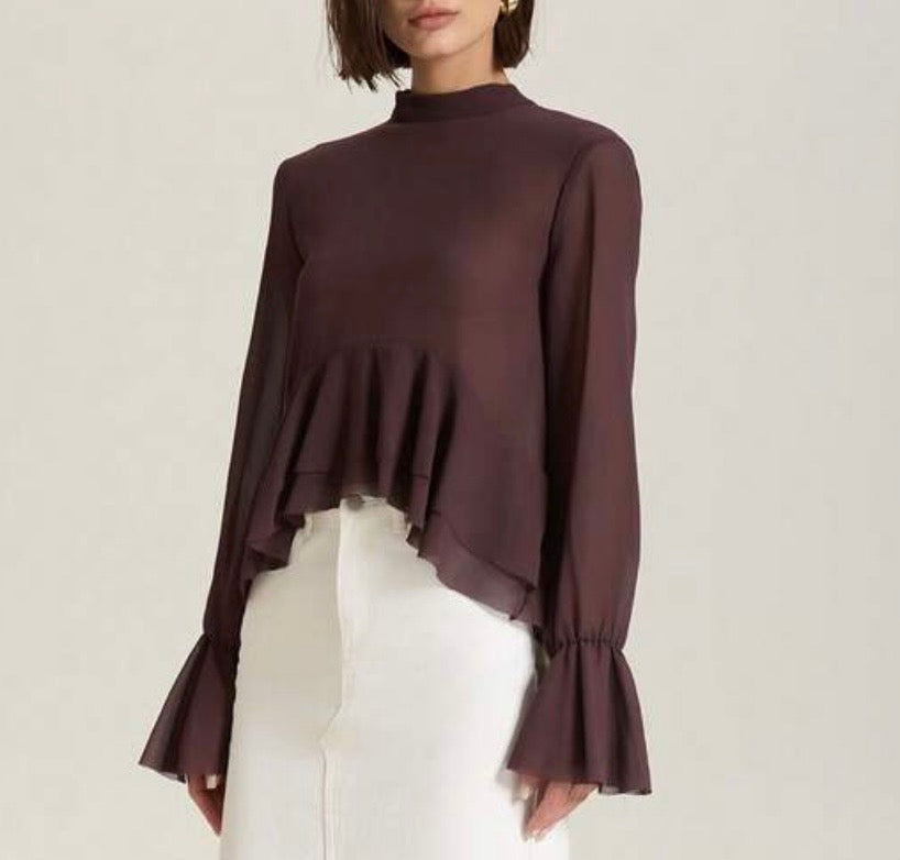 Brown  Layers Top