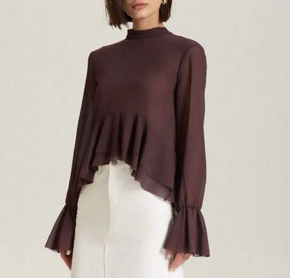 Brown  Layers Top