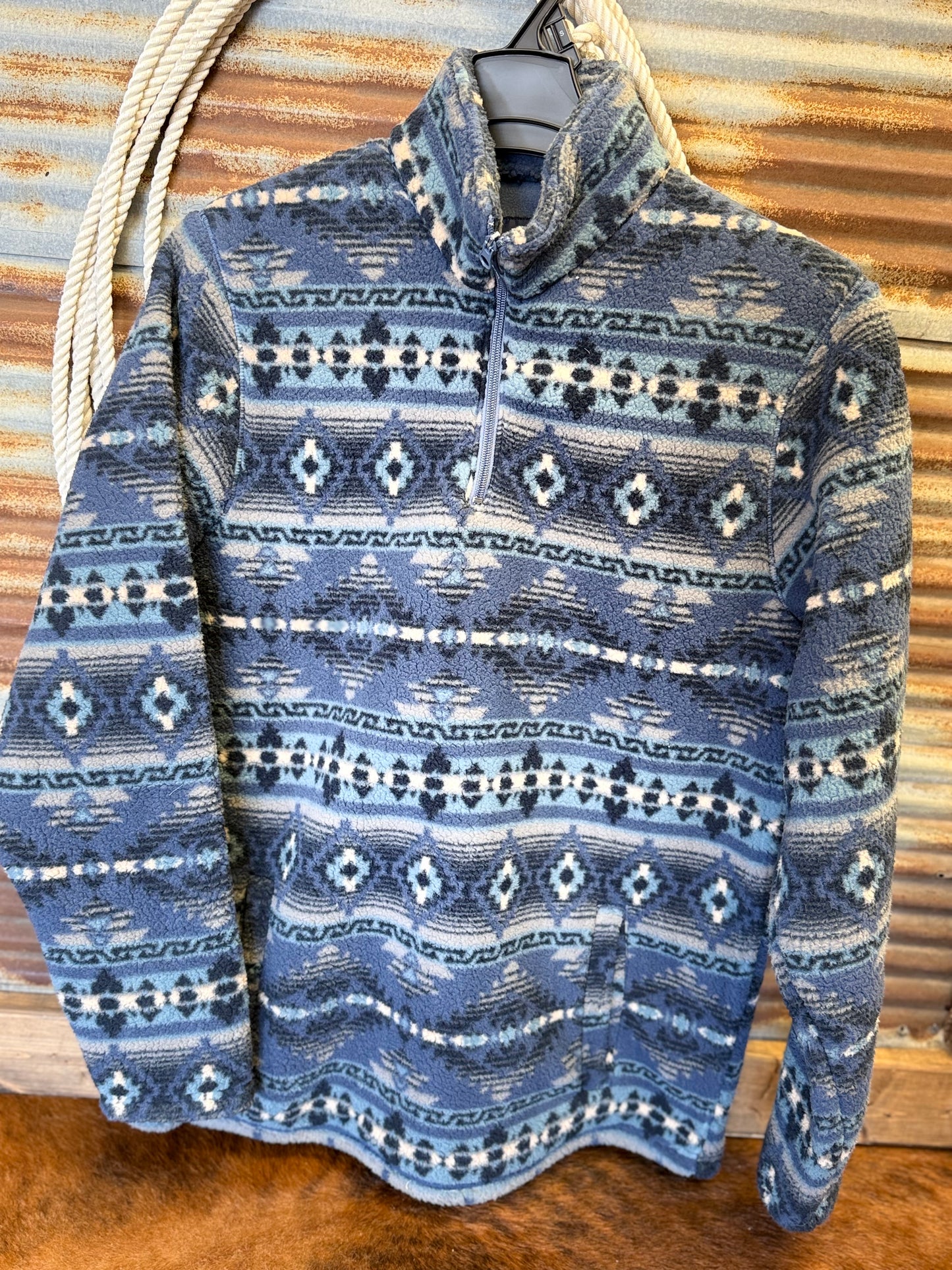 Blue Aztec Pullover