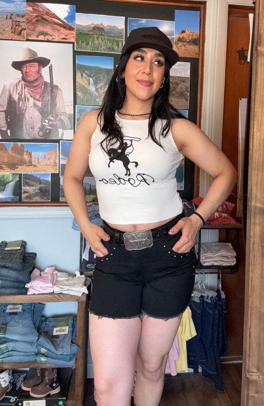 Black Stud Shorts