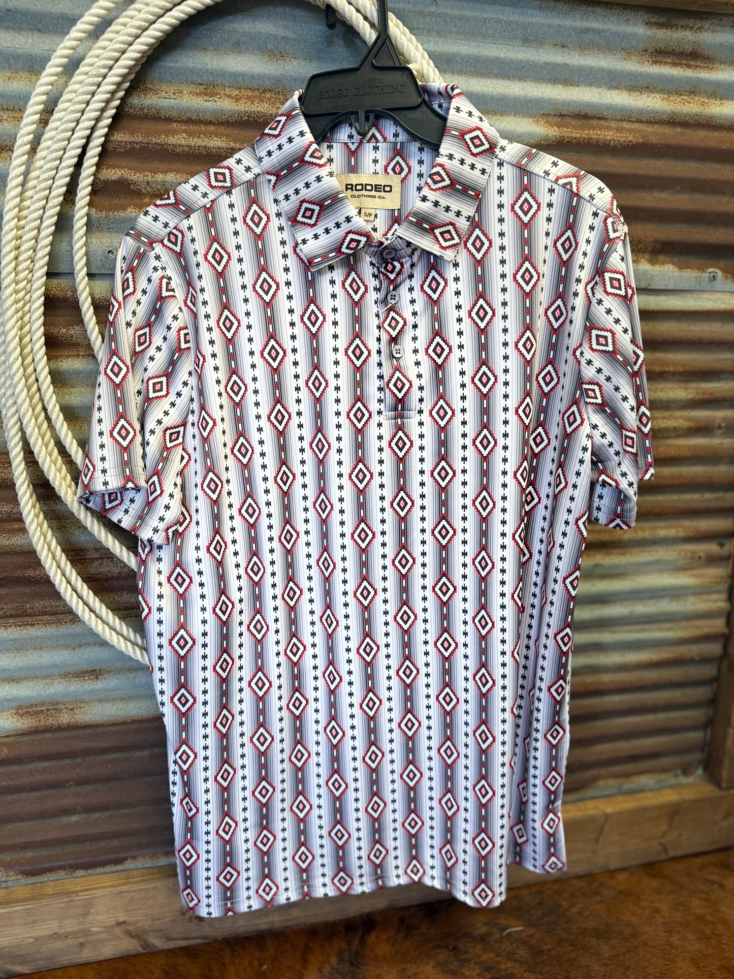 Aztec Red Polo Shirt